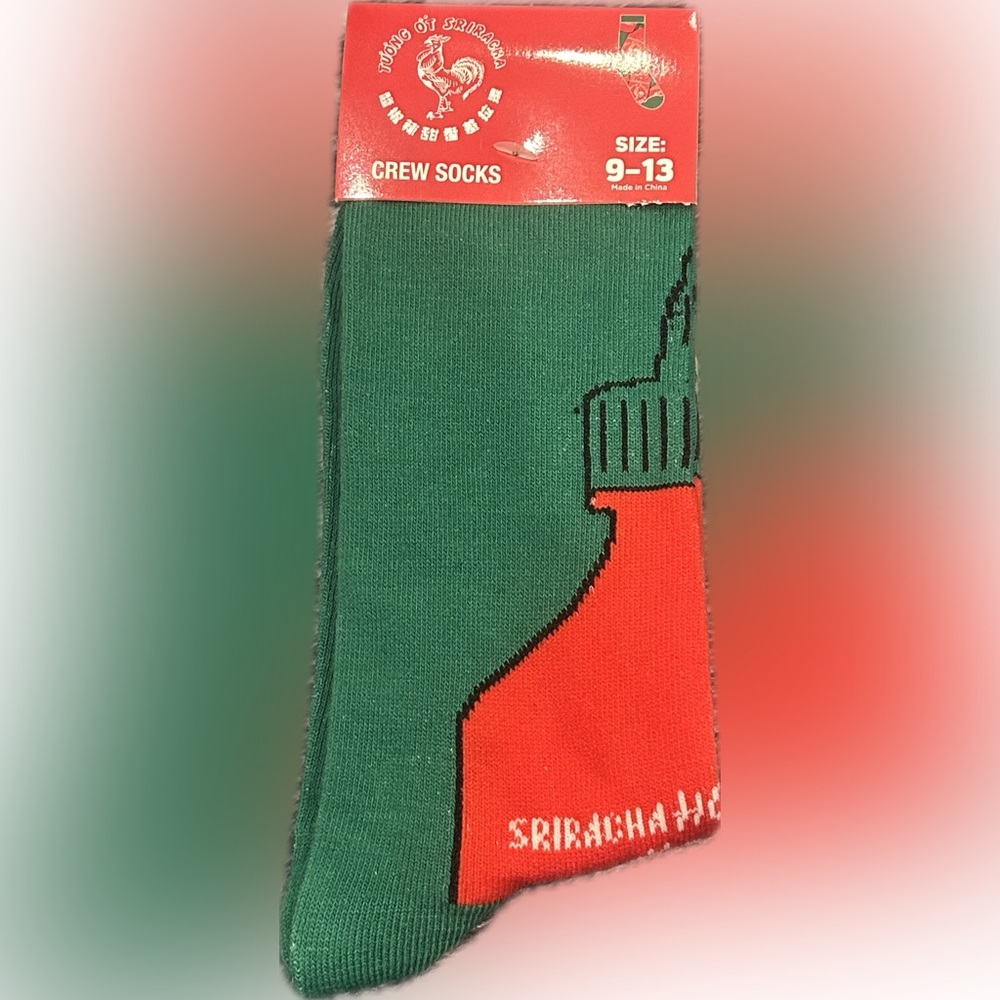 Sriracha Crew Socks | NWT | Unisex Adult